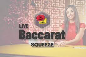 Baccarat Squeeze by Evolution, showcased at hitnspins.de – game logo
